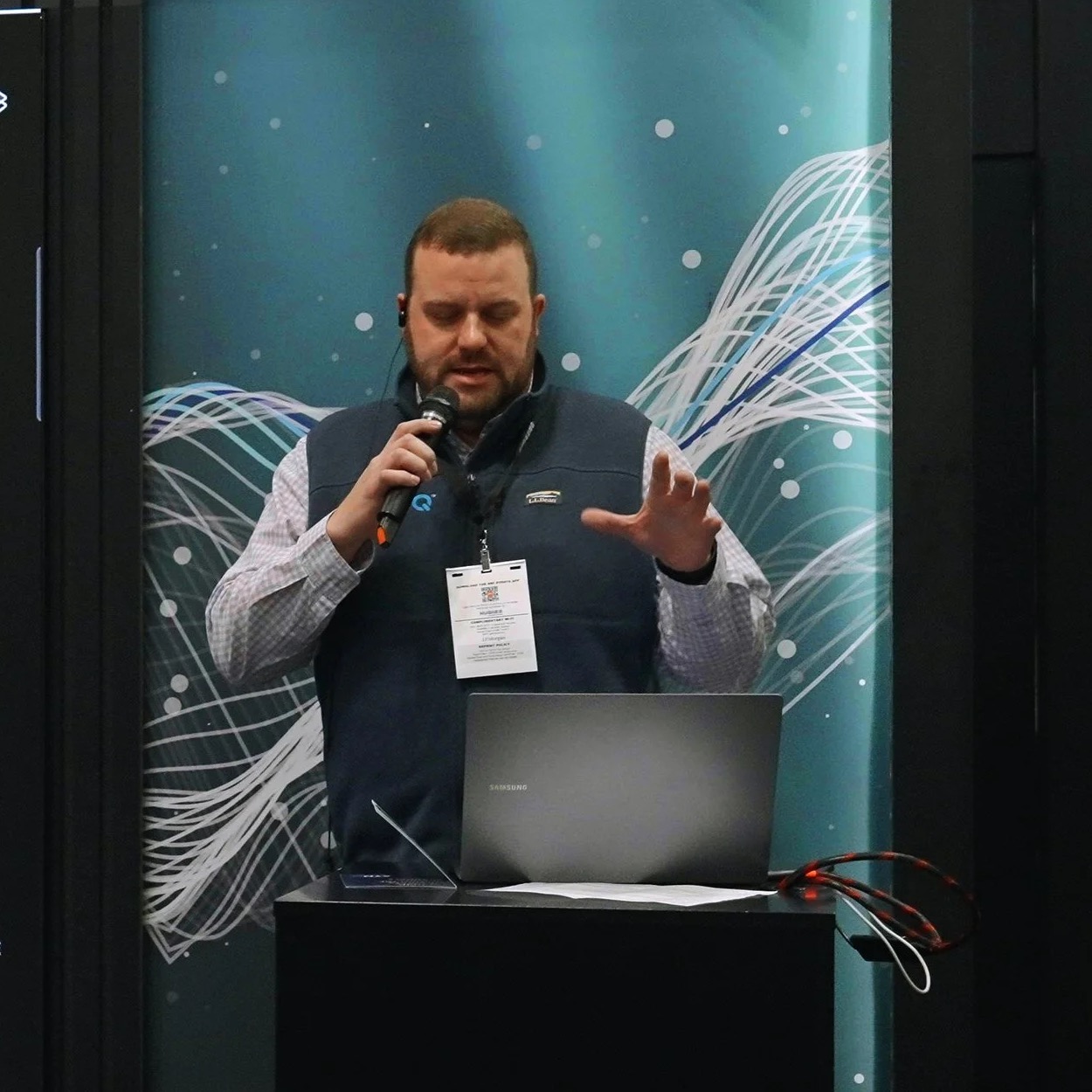 Matt Vaillant speaking at NRF 2025